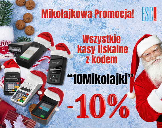 Wszystkie kasy fiskalne 10% taniej! 🎁✨