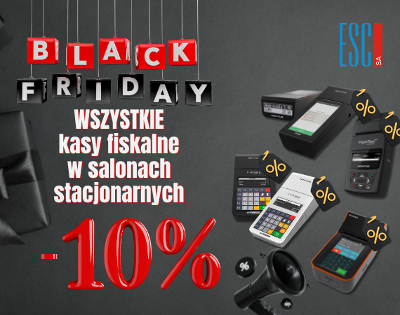 🎉 Black Friday: Promka na kasy fiskalne! 🎉